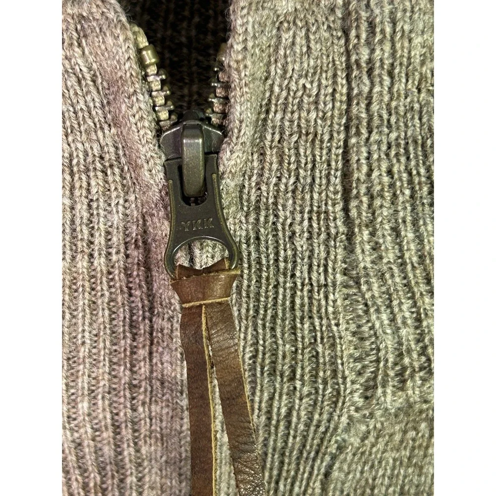 J.Crew Sweater Men's XL Tan Classic 100% Merino Wool Long Sleeve 1/4-Zip